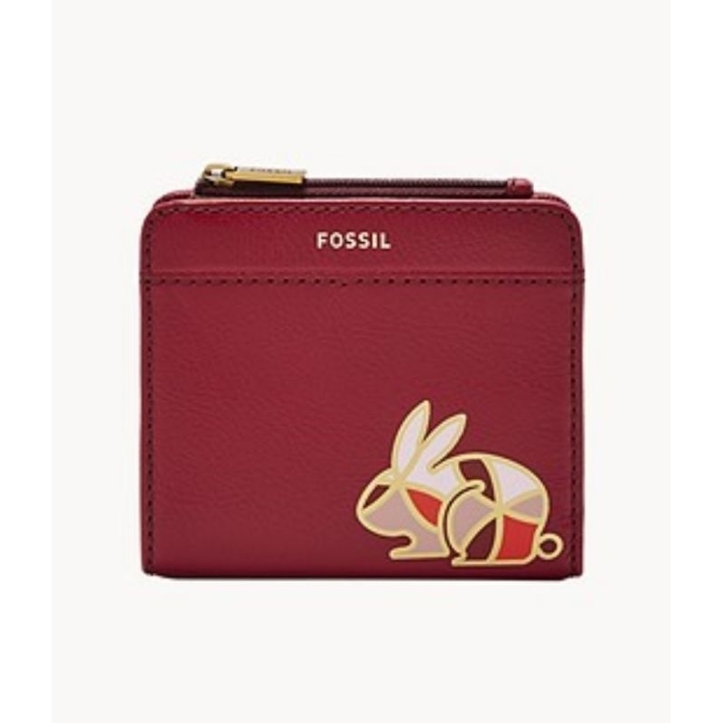 FOSSIL-Jori Bifold-兔年限定短夾-紅色
