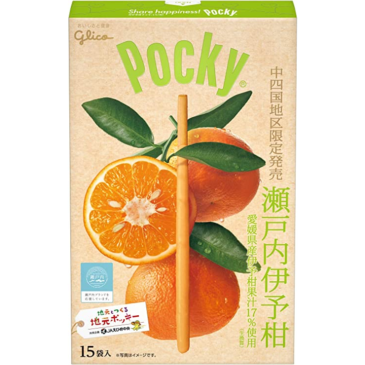 Ezaki Glico Giant Pocky（瀨戶內伊予館）15袋日本直郵