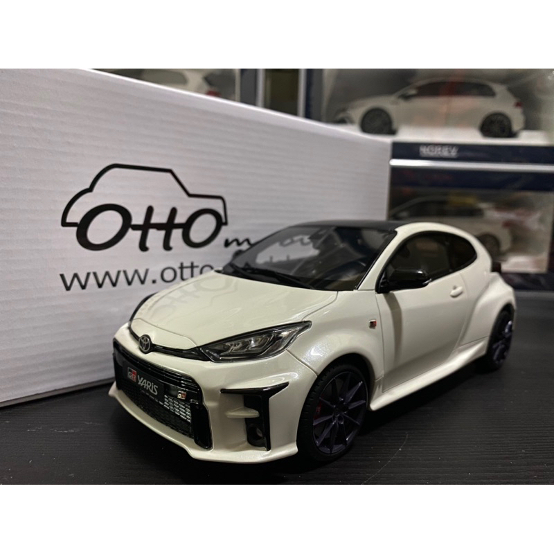 【E.M.C】1:18 1/18 OTTO Toyota GR YARIS 暴力鴨 白色 樹脂模型車 OT424