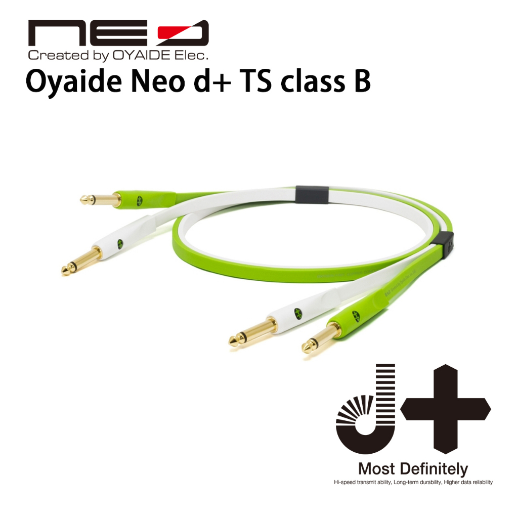 [CAT] Oyaide Neo d+ TS class B (TS mono to TS mono) 音源線 導線