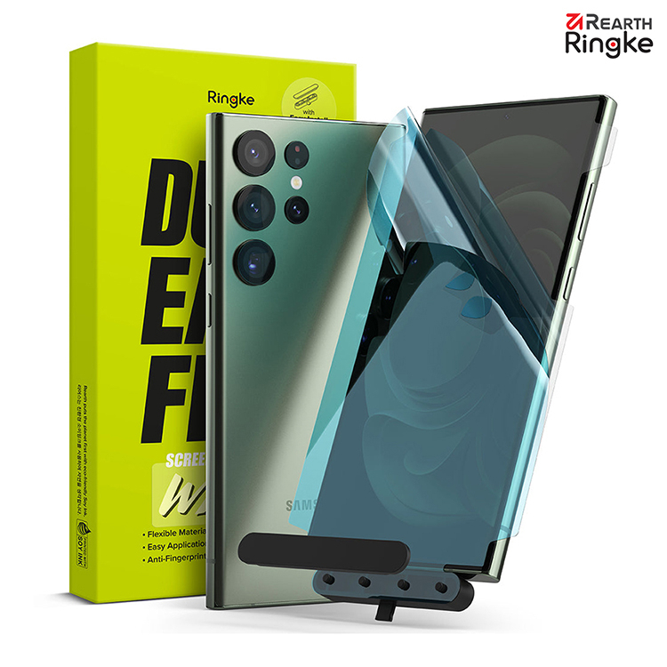 Galaxy S23 Ultra 6.8吋 | 韓國 Ringke Dual Easy Wing 滿版螢幕保護貼－2入