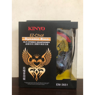 KINYO 超重低音立體聲耳機麥克風 耳麥 耳機