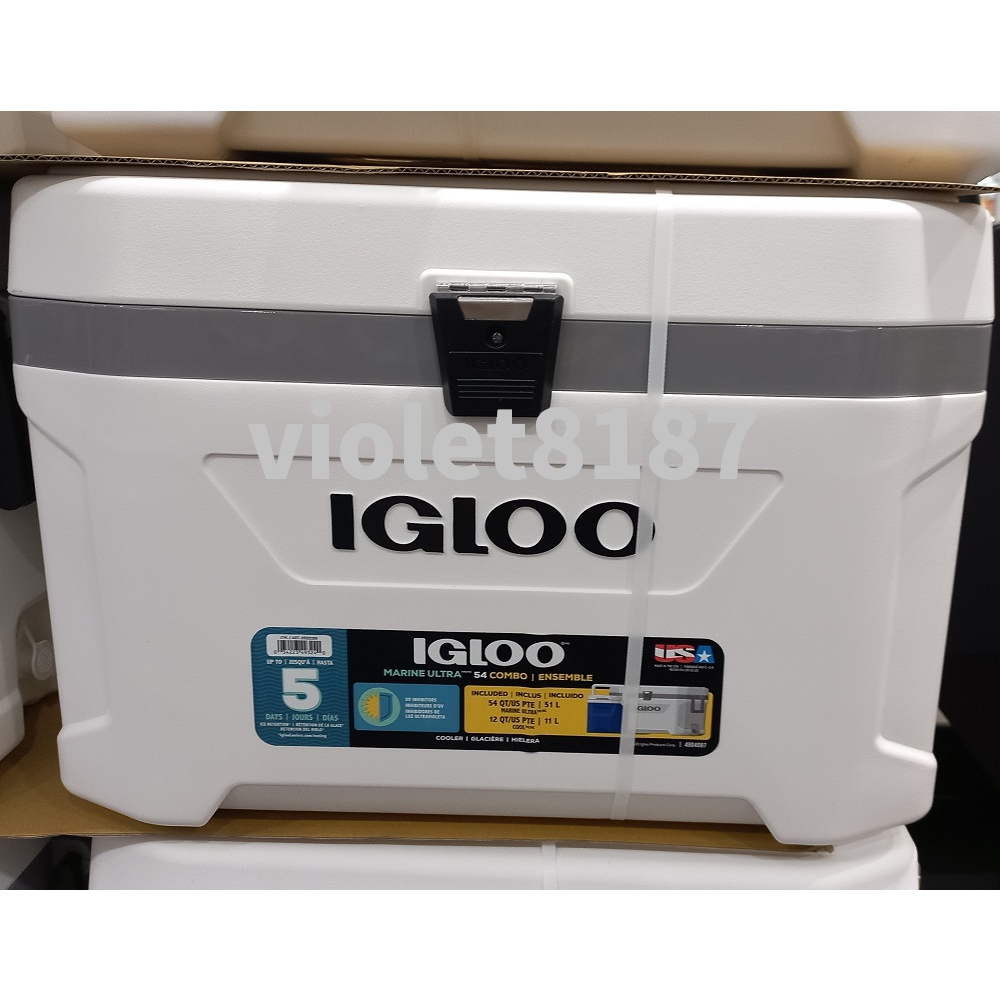 Igloo 美國製 51公升Marine Ultra +11公升冰桶組 大型冰桶+輕便型冰桶 保冷箱[好市多代購限時優惠