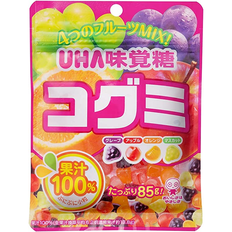 UHA 味覺糖 Kogumi 軟糖 85g x 10 袋日本零食 日本直郵