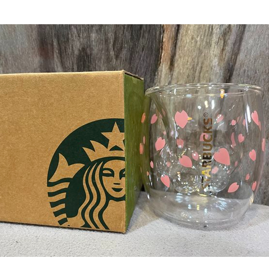 Starbucks 星巴克 城市杯 芭達雅 越南 收藏 出清 櫻花 貓抓 雙層 玻璃杯 貓爪杯 全新 未使用