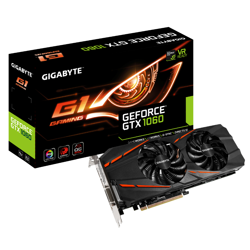 【閒賣場 二手商品】公司貨 技嘉 Gigabyte GTX1060 6G 顯示卡 二手 支援DP HDMI DVI