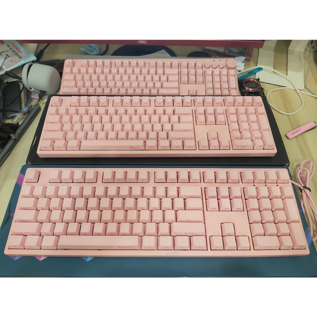 Ducky x Akko 3108 粉紅側刻 機械鍵盤 蝦皮購物