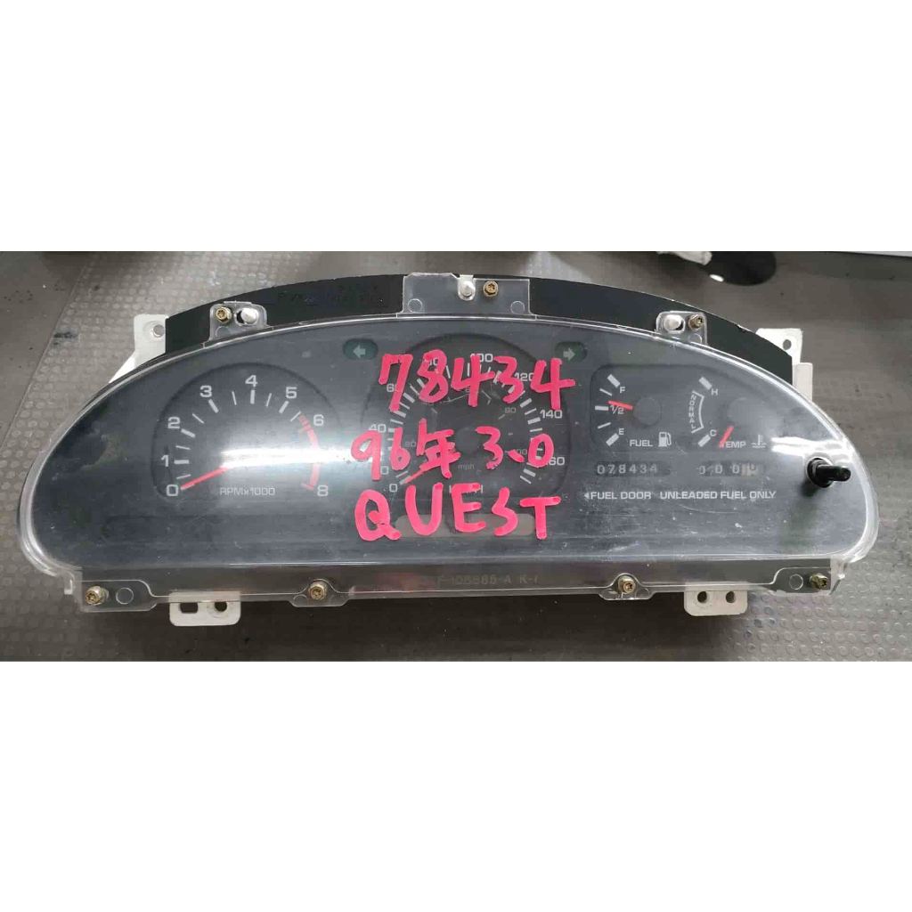1996 NISSAN QUEST 3.0 儀錶板 F6XF 10C956 A 零件車拆下 24814 1B000