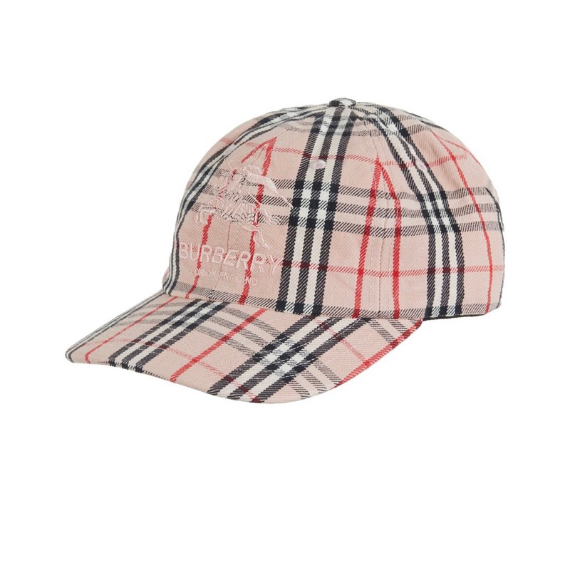 SUPREME BURBERRY PINK 粉紅色 老帽 鴨舌帽 棒球帽 限量款/聯名款