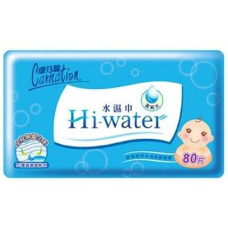 康乃馨 Hi-water純水水濕巾 80抽
