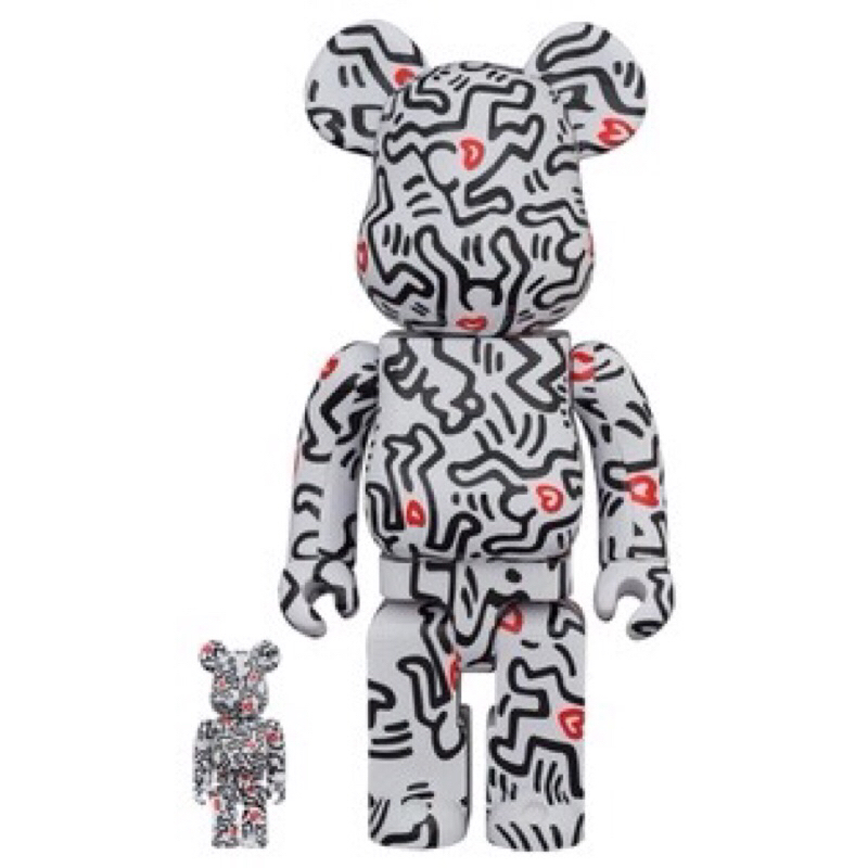 BE@RBRICK Keith Haring 8 凱斯哈林8 400+100% 500% bearbrick 庫柏力克熊