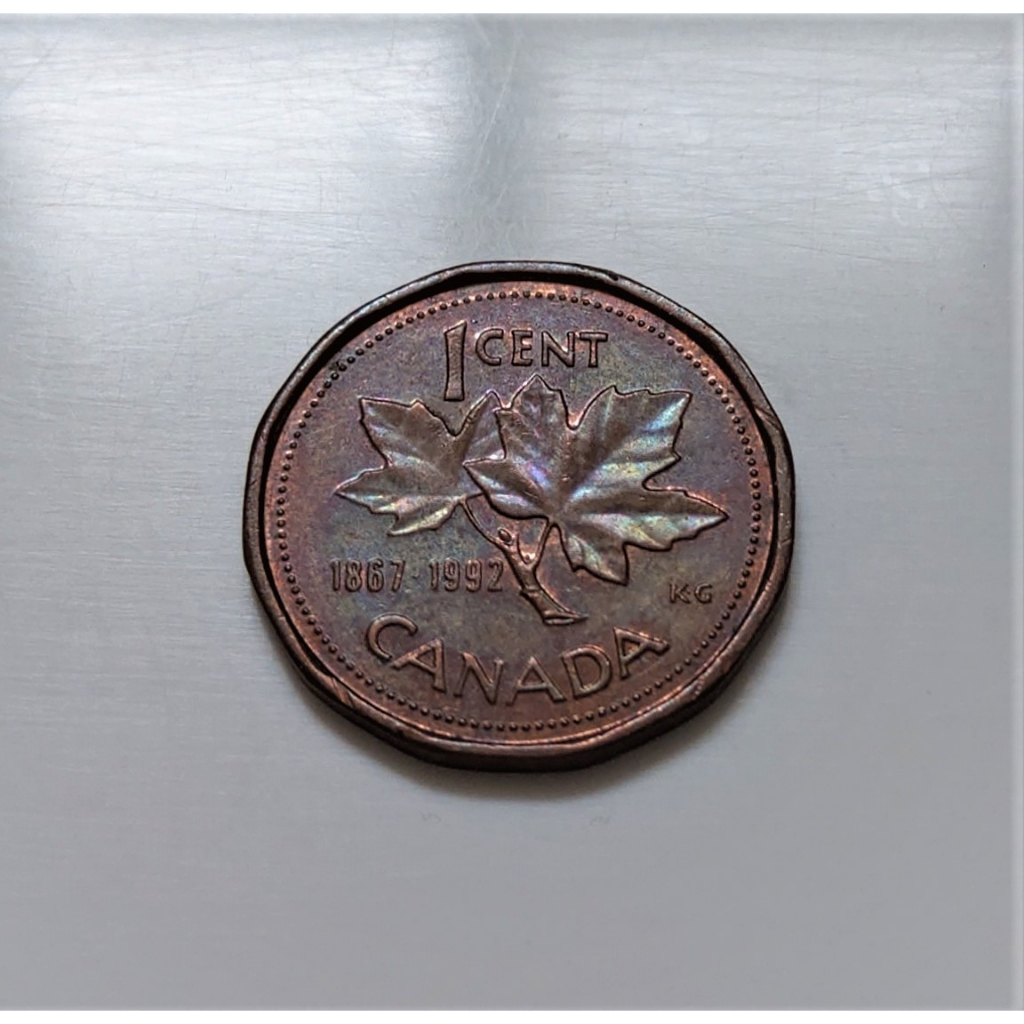 稀有 1867 - 1992年 伊麗莎白二世 1 Cent 12角幣 美國 加拿大 聯邦成立125週年 楓葉紀念 銅錢幣
