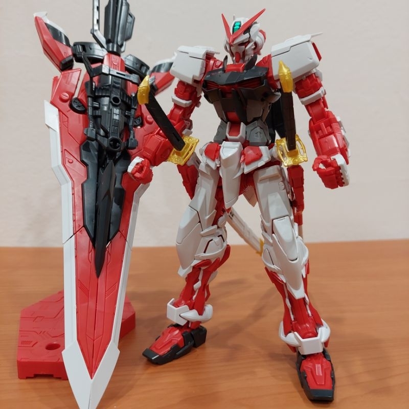 已組 BANDAI MG 1/100 Gundam Astray Red Frame 鋼彈SEED 紅異端 改 巨劍