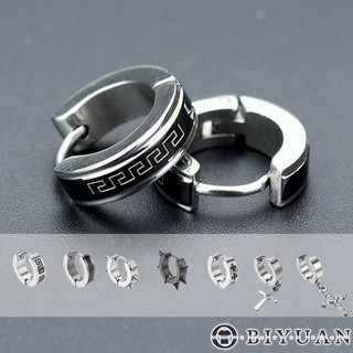 【OBIYUAN】耳釘 出清 鈦鋼 單個販售 飾品 耳環【SR131】