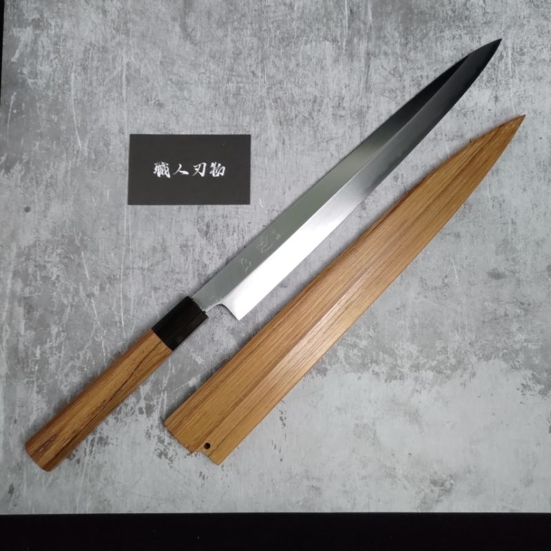 特価キャンペーン chimaira堺實光 匠練銀三 出刃 片刃 18cm 37534 62