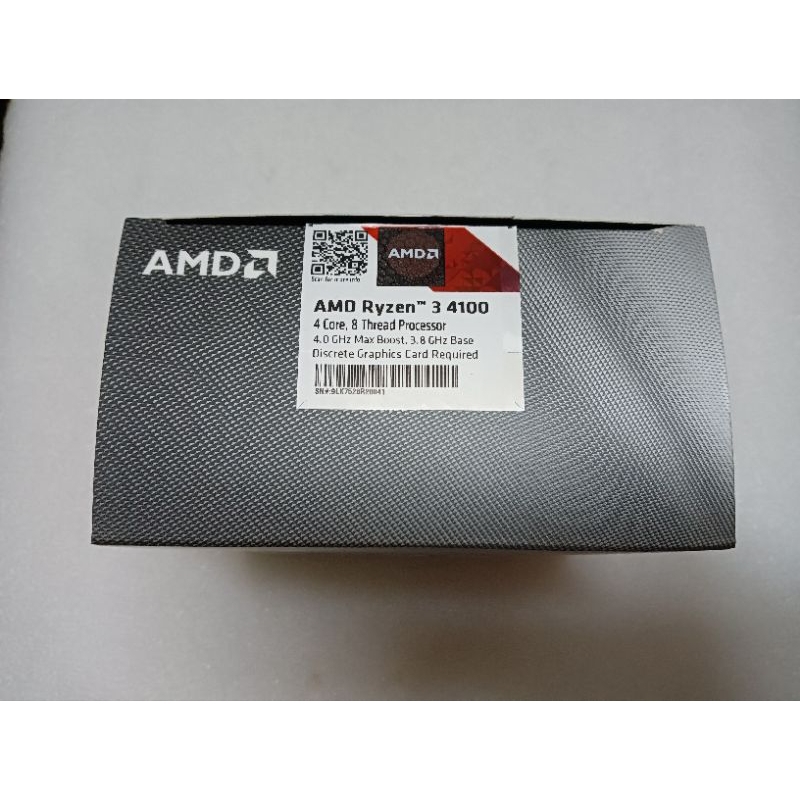 AMD R3 4100cpu/4C8T/