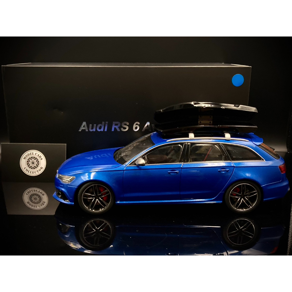 【收藏模人】Well Audi RS6 Avant C7 奧迪 藍色 超跑 旅行車 1:18 1/18