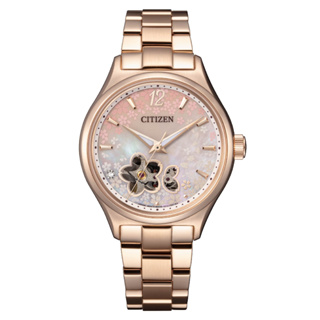 【柏儷鐘錶】Citizen 星辰錶 機械錶 櫻花粉金 廣告款 PC1017-61Y（附贈紅色小牛皮錶帶＋特殊錶盒）