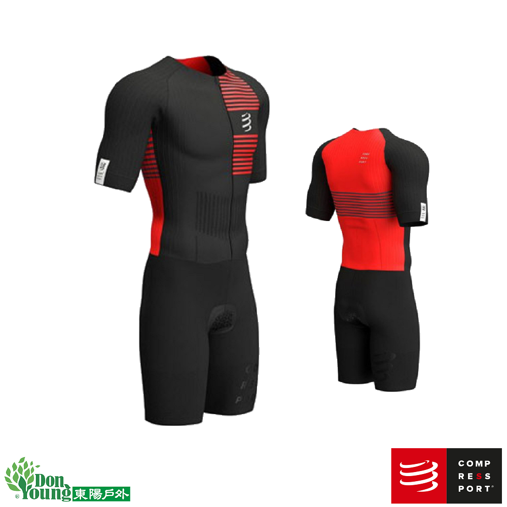 【COMPRESSPORT台中專賣店】 男款AERO連身三鐵衣