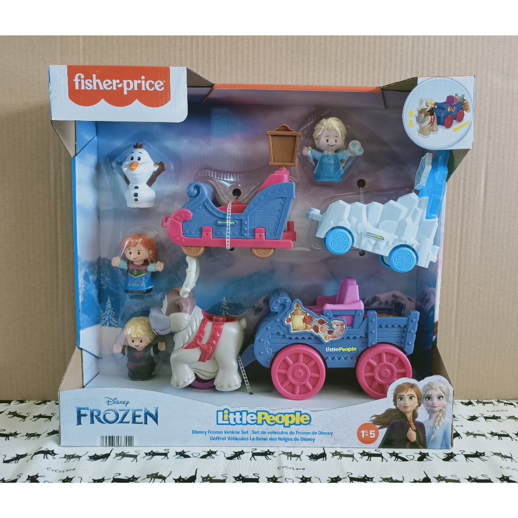 ❤現貨-全新品❤ Fisher-Price 卡通人偶玩具車組 冰雪奇緣 玩具 生日禮物 好市多 Costco