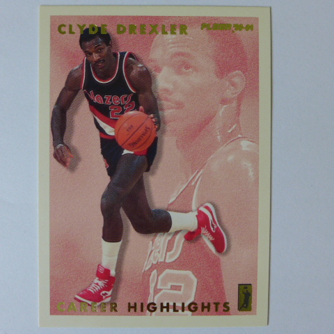 ~ Clyde Drexler ~名人堂/滑翔機/西區喬丹/崔斯勒 1993年Fleer.NBA特殊卡