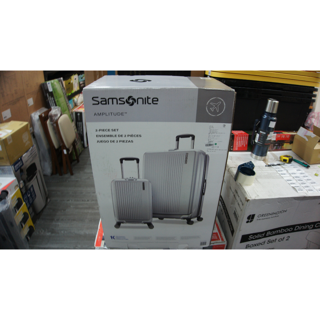 ↖有購便宜↘新秀麗 Samsonite Amplitude 20吋 + 27吋 硬殼行李箱組 銀色，特價$4,799