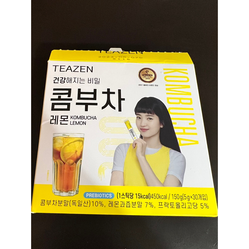 韓國 TEAZEN 康普茶酵素飲 檸檬5g *28包
