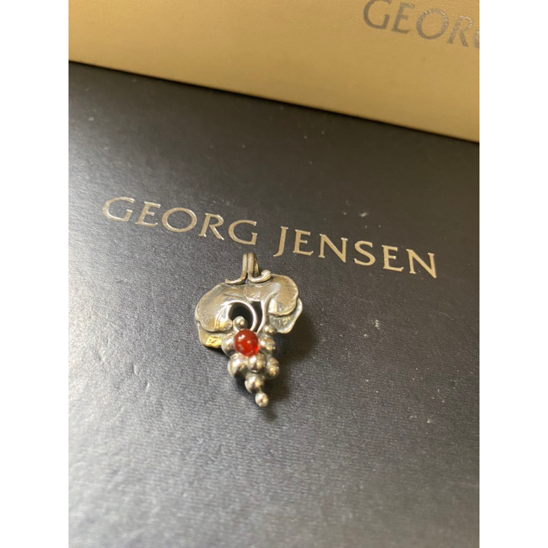 Georg Jensen 喬治傑生1996年度首刻紅玉髓單墜