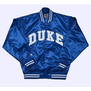 美國 DUKE 杜克大學 棒球外套 夾克 嘻哈 饒舌 大尺碼 尺寸M~3XL