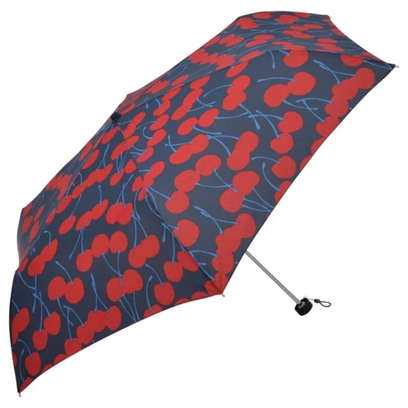 現貨 日本nifty colors 櫻桃  水果 超輕量晴雨傘 UV防曬 折疊傘 雨傘 折傘 大傘面 55mm 碳纖維