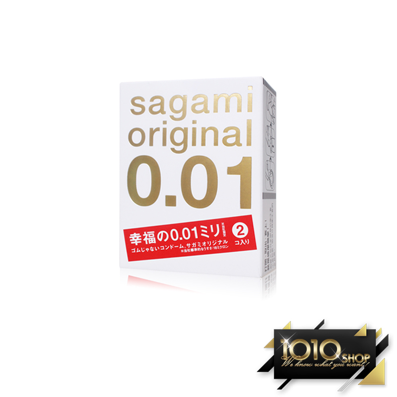 【1010SHOP】相模元祖 Sagami 001 極致薄 55mm 保險套 2入 / 單盒 家庭計畫 避孕套 衛生套