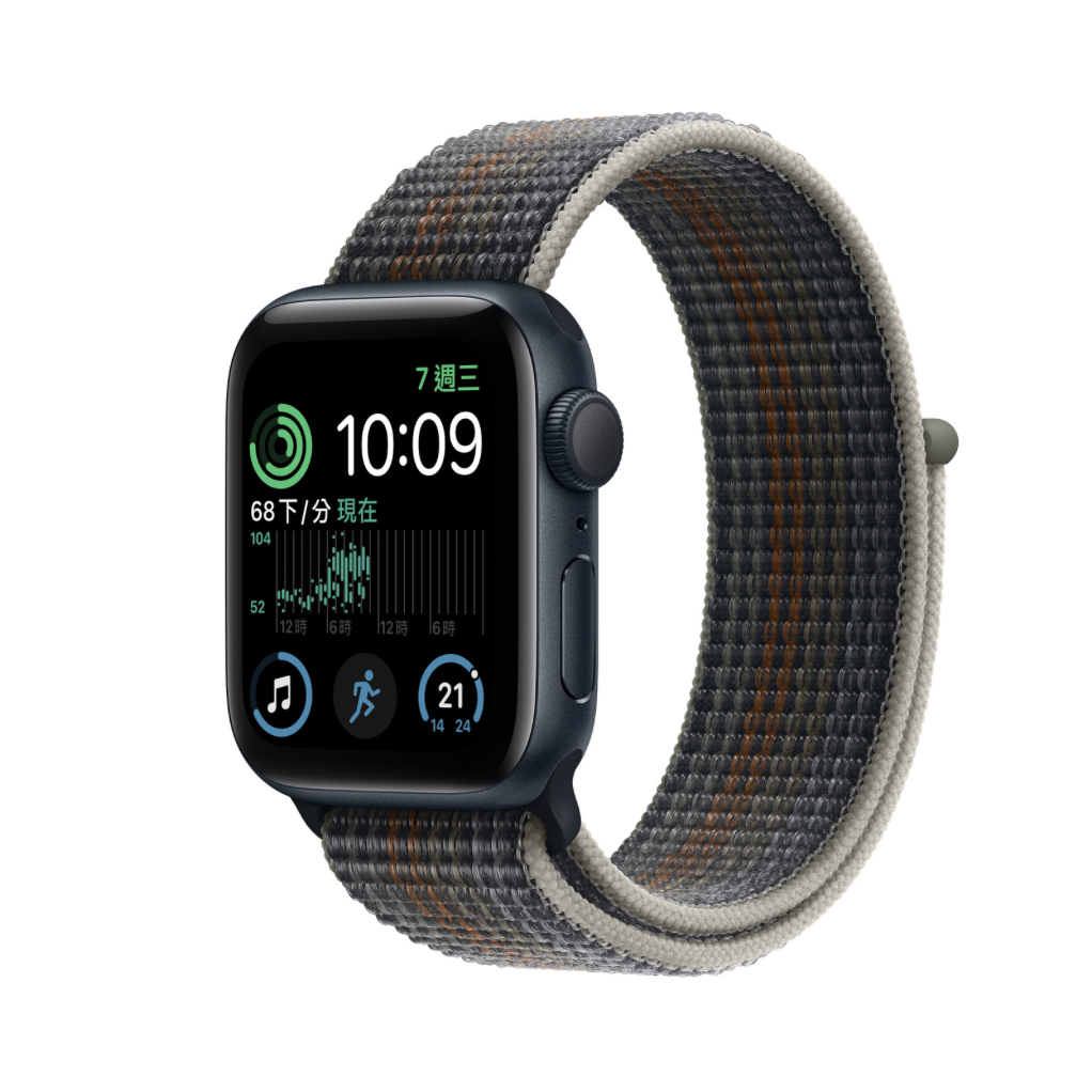 Apple Watch SE 2 原廠 智慧手錶 午夜色鋁金屬錶殼 運動型錶環 運動手錶