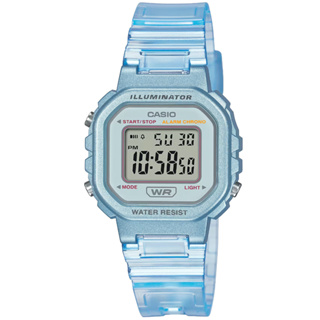 【CASIO】卡西歐 小型 復古 電子錶-果凍藍 LA-20WHS-2A 台灣卡西歐保固一年