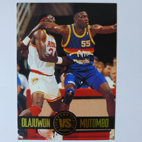 ~ Dikembe Mutombo ~名人堂/火鍋王/木桶伯/穆湯波/對決Olajuwon 1993年SkyBox特殊卡