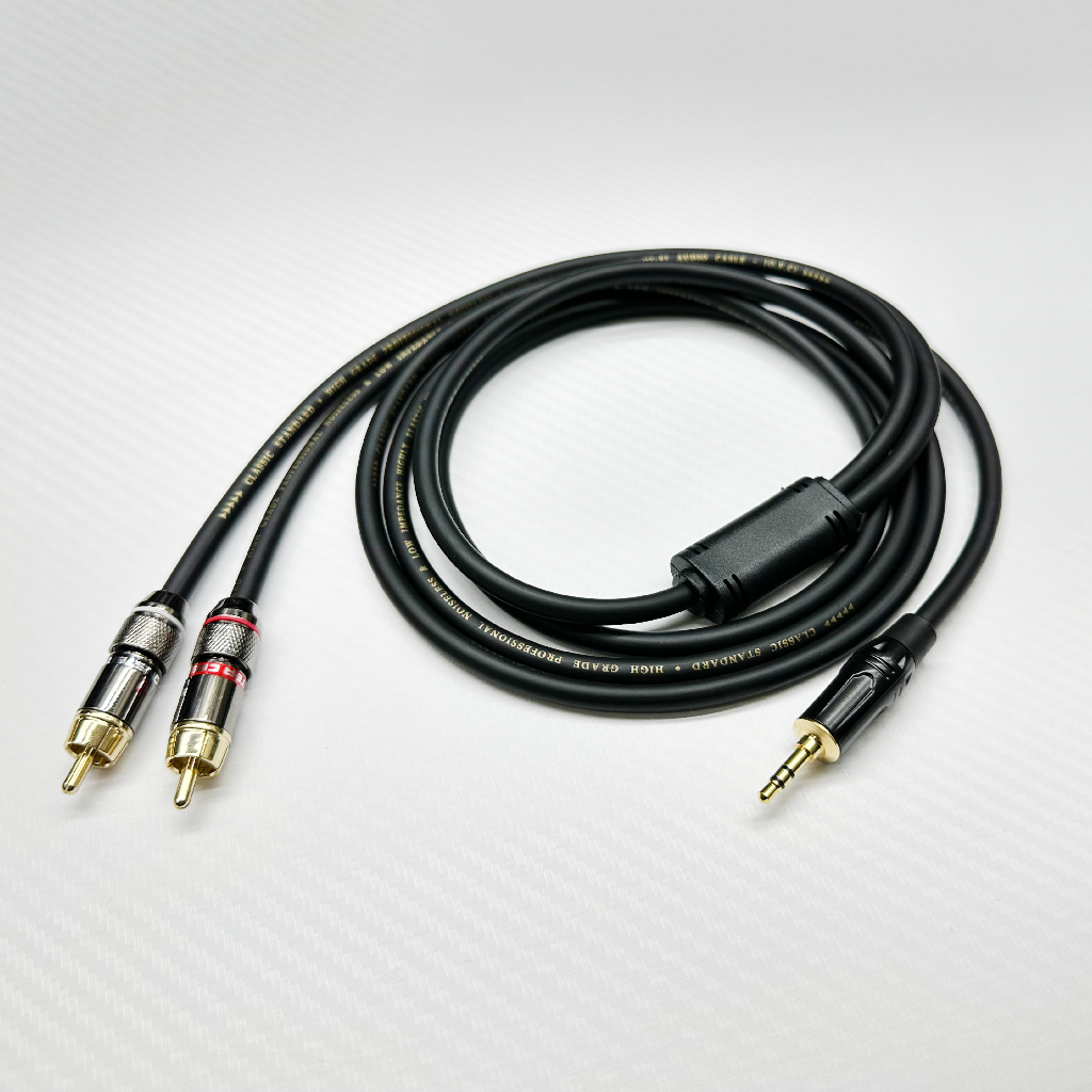 進口品質 3.5 RCA 訊號線 電腦接喇叭 RCA轉3.5 TRS 立體線
