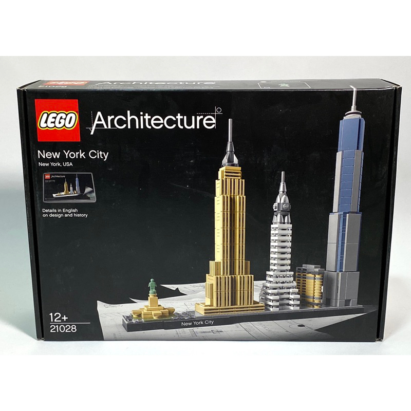 &lt;樂高人偶小舖&gt;正版 樂高 LEGO 21028 建築系列盒組 紐約天際線 全新未拆