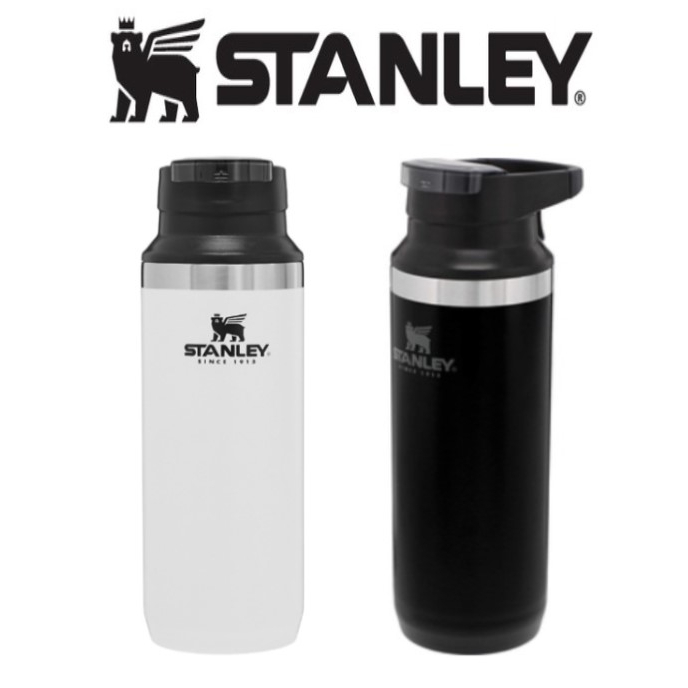 【特價】STANLEY  登山系列  真空保溫瓶 473ml  黑/白 Stanley go保溫瓶