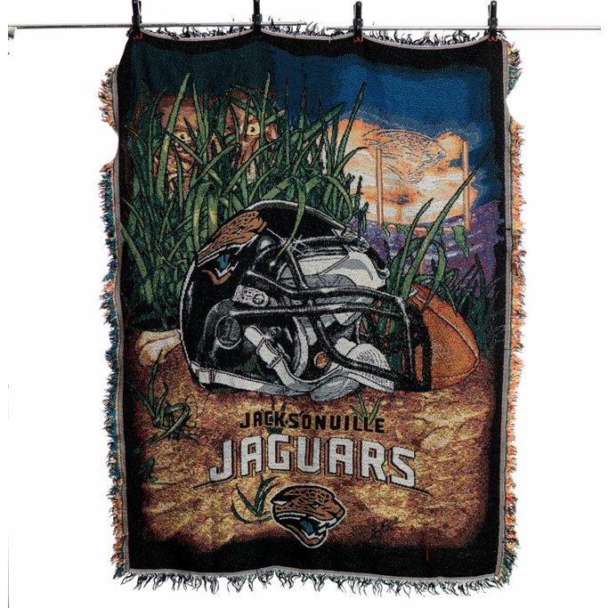 NFL Jacksonville Jaguars Rug 傑克遜維爾美洲虎針織毯 二手 古著 Vintage 地毯 地墊