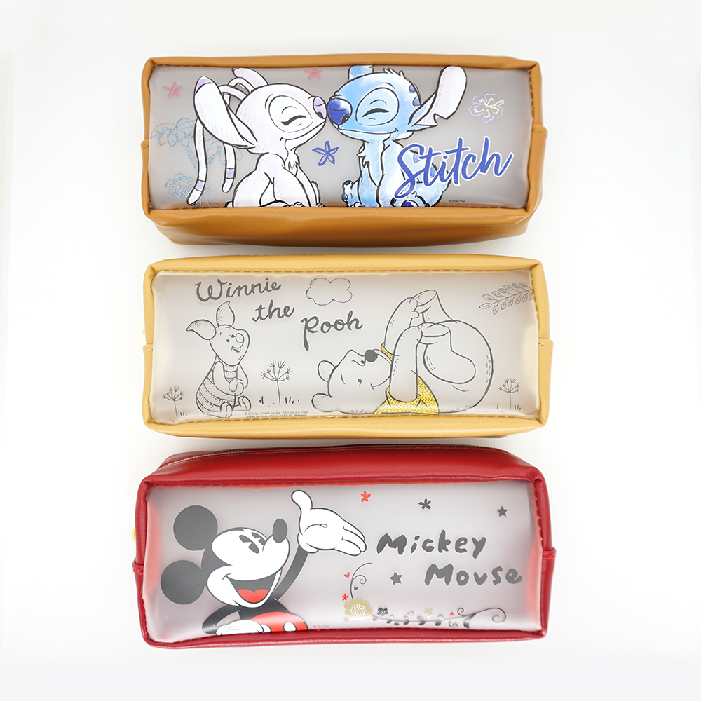 迪士尼(古典系)果凍方型筆袋 筆袋 鉛筆袋 筆盒 收納袋 CLWPK180-1【久大文具】0149