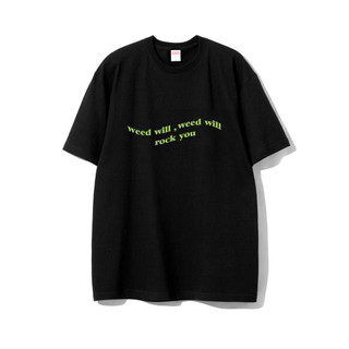 [13B10] WEED WILL ROCK YOU TEE / T恤 / 綠黑2色