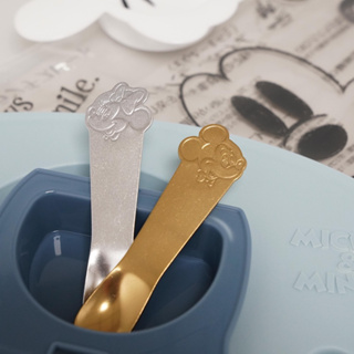 日本 Disney 迪士尼 米奇 米妮 冰淇淋匙 溫感導熱 甜點 冰淇淋 布丁 蛋糕 湯勺 湯匙 鋁製湯勺 兒童湯匙