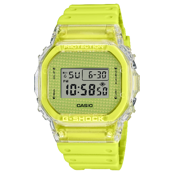 CASIO卡西歐 G-SHOCK扭蛋系列 驚奇扭蛋 鮮豔黃 42.8mm DW-5600GL-9