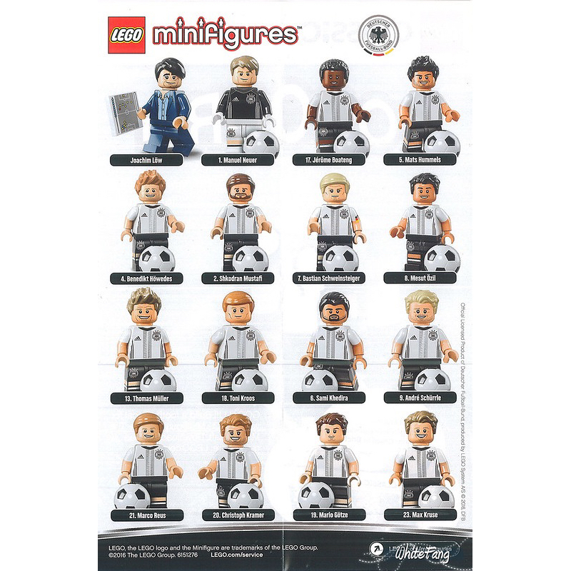 Lego Minifigure Series 人偶包71014 德國隊 DFB 德國足球隊 全新