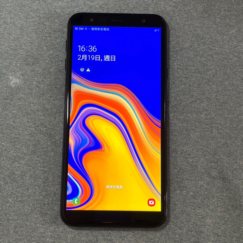 SAMSUNG J4+ 32G 黑 9成新 功能正常 二手 6吋 雙卡雙待 j415 臉部解鎖 台中