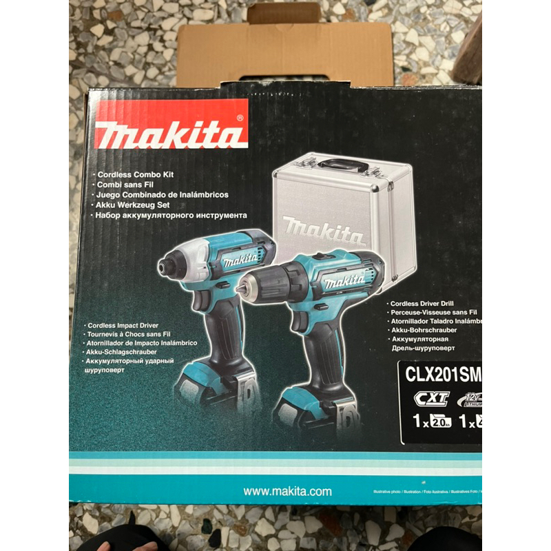 牧田makita CLX201SMAX 衝擊起子機+三用電鑽 雙機組二手工具