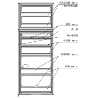 Panasonic NR-B487TG 蛋棚