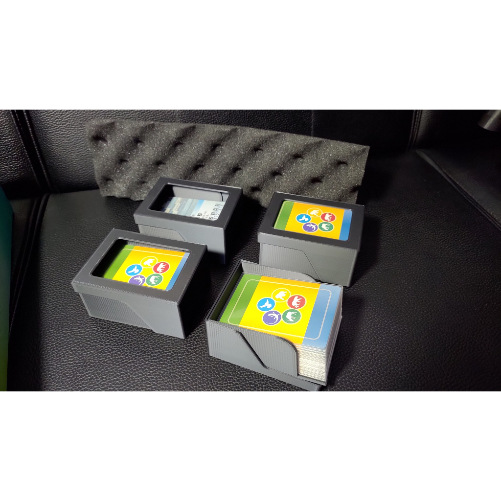 方舟動物園 Ark Nova 3D列印卡片收納盒 1組4個67*92*46mm卡盒+1塊海綿 (不含遊戲)