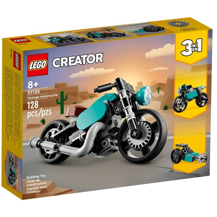 【台南樂高 益童趣】LEGO 31135 復古摩托車 摩托車 CREATOR 3IN1 3合1系列 正版樂高 送禮 禮物