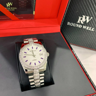 【浪威｜全新】現貨 ROUND WELL 手錶 機械錶 男錶 2色可選 滿天星 鋼錶｜Little Bee 小蜜蜂精品