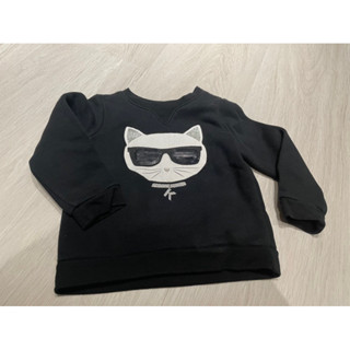KARL LAGERFELD卡爾拉格斐 貓咪 兒童上衣 大學T 衞衣 尺寸94cm